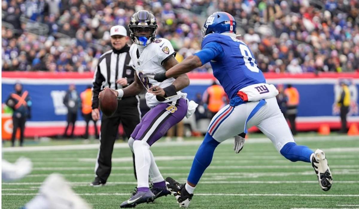 Baltimore Ravens vs New York Giants Match Player Stats