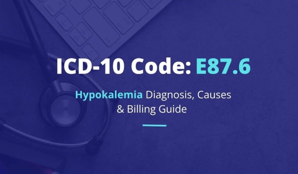 icd 10 code for low potassium level