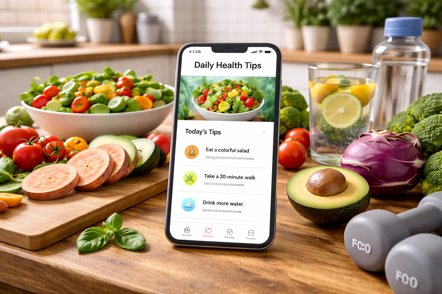 Daily Health Tips Apps That Guide Better Food and Fitness Choices 